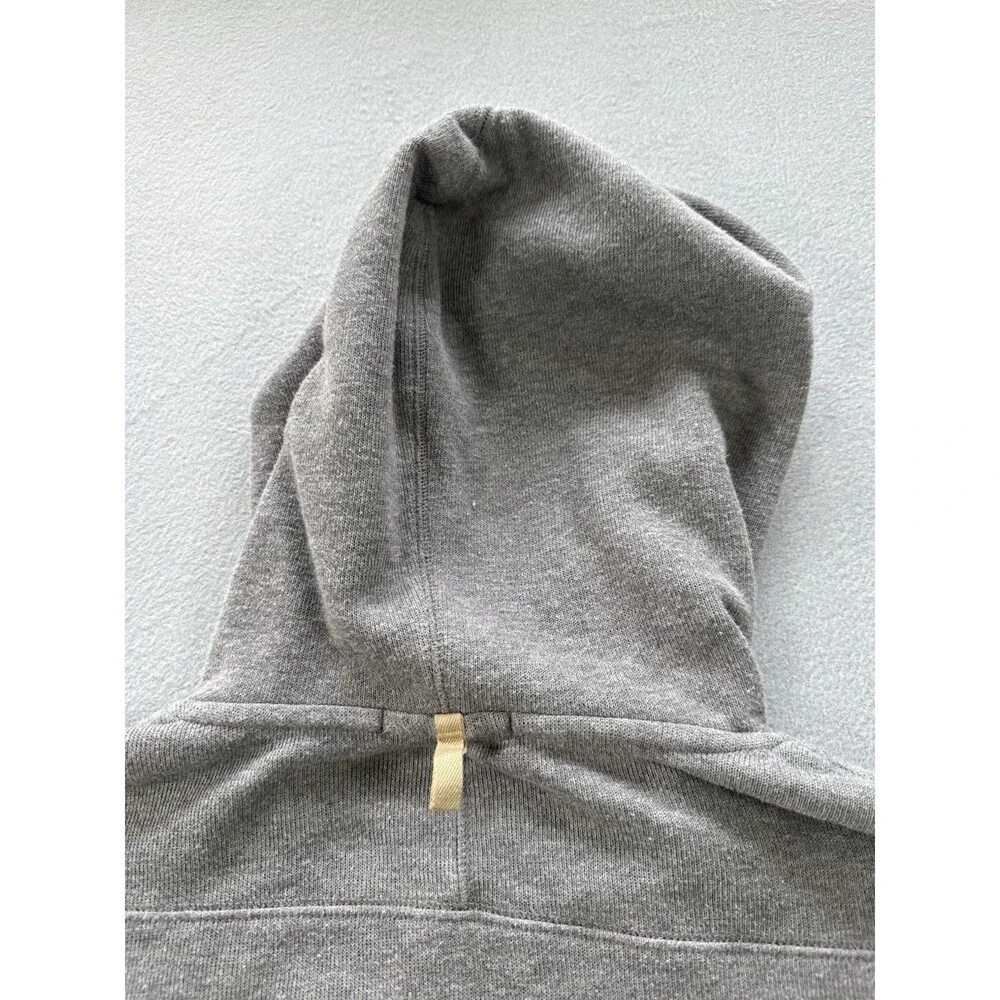 Banana Republic Mens M Gray Pullover Hoodie Sweatshirt Kangaroo Pocket Cotton